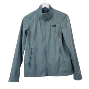 The North Face WindWall Green Jacket Zip Up Long Sleeves Pockets